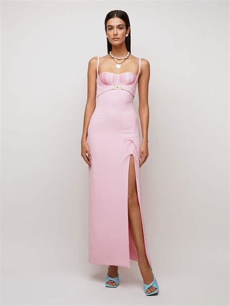 pink couture lace gown from atelier versace|Versace Pink Gown .